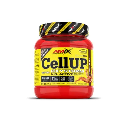 Pre-Entreno Cell Up with Oxystorm Powder Cola 348g | Amix Pro | Disponible en Nutrieliteshop