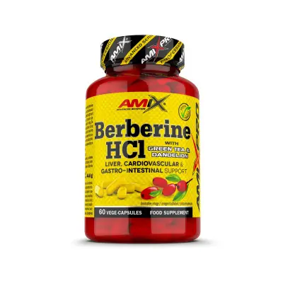 Berberine HCI With Green Tea & Dandelion 60 Capsulas | Amix Pro | Disponible en Nutrieliteshop