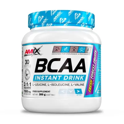 BCAA Instant Drink Frutas del Bosque 300g| Amix Performance | Disponible en Nutrieliteshop