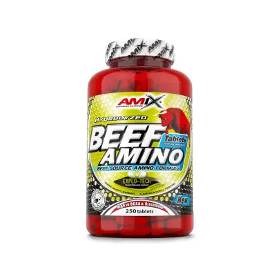 BCAA Beef Amino 250Tabs | Amix Nutrición | Disponible en Nutrieliteshop