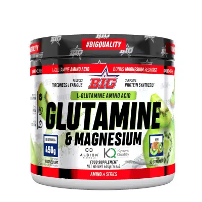 Glutamina + Magnesio Kiwi 450g | Big Supp | Disponible en Nutrieliteshop