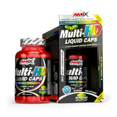 Presentación Multi HD 60 Capsulas Liquidas | Amix Nutricion | Disponible en Nutrieliteshop