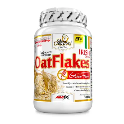 Gluten Free Oatflakes 1Kg | Mr. Poppers | Disponible en Nutrieliteshop