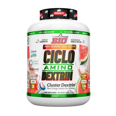 Carbohidratos y aminoácidos Ciclo Amino Dextrin Sandia 1.5Kg | Big Supp | Disponible en Nutrieliteshop